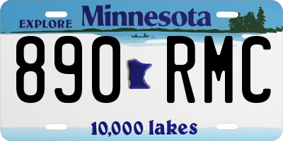 MN license plate 890RMC