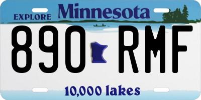 MN license plate 890RMF
