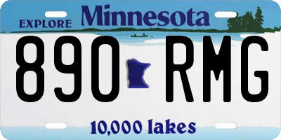 MN license plate 890RMG