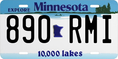 MN license plate 890RMI