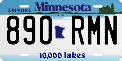 MN license plate 890RMN