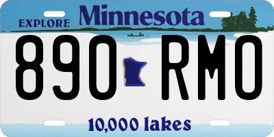 MN license plate 890RMO