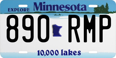 MN license plate 890RMP