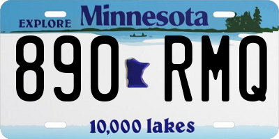 MN license plate 890RMQ