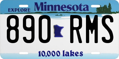 MN license plate 890RMS