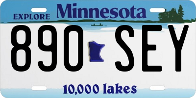 MN license plate 890SEY