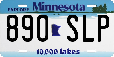 MN license plate 890SLP