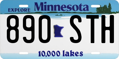 MN license plate 890STH