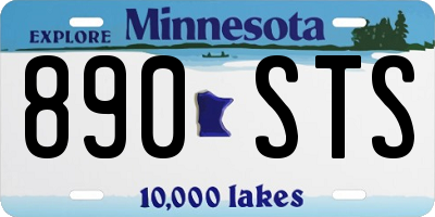 MN license plate 890STS