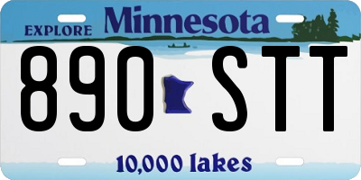 MN license plate 890STT