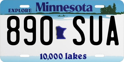 MN license plate 890SUA