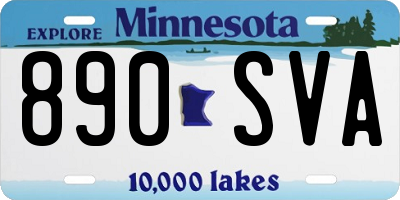 MN license plate 890SVA