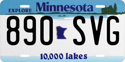 MN license plate 890SVG
