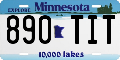 MN license plate 890TIT