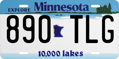 MN license plate 890TLG