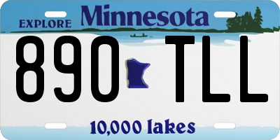 MN license plate 890TLL