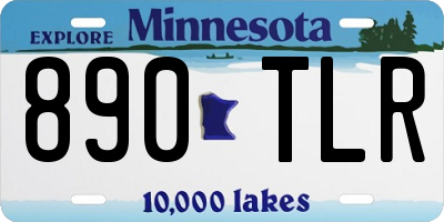 MN license plate 890TLR
