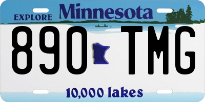 MN license plate 890TMG