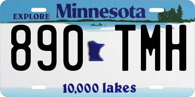 MN license plate 890TMH