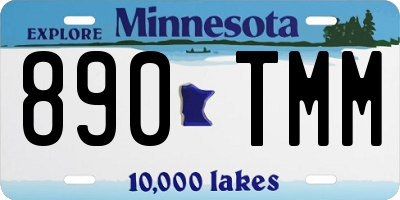 MN license plate 890TMM