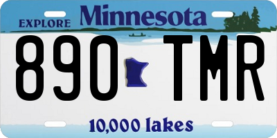 MN license plate 890TMR