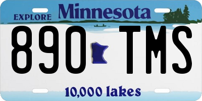 MN license plate 890TMS
