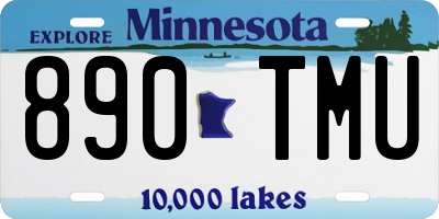 MN license plate 890TMU