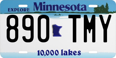 MN license plate 890TMY
