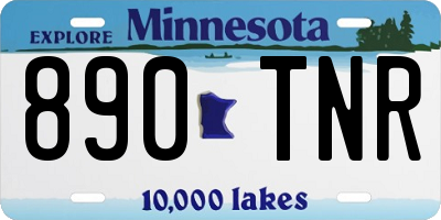 MN license plate 890TNR