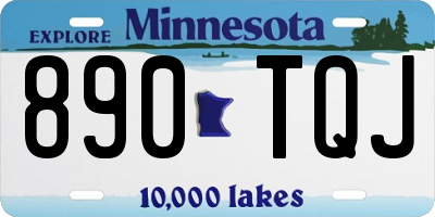 MN license plate 890TQJ