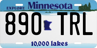 MN license plate 890TRL