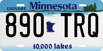MN license plate 890TRQ