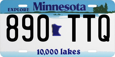 MN license plate 890TTQ