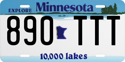MN license plate 890TTT