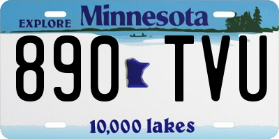 MN license plate 890TVU
