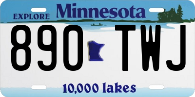 MN license plate 890TWJ