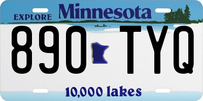 MN license plate 890TYQ