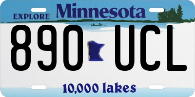 MN license plate 890UCL