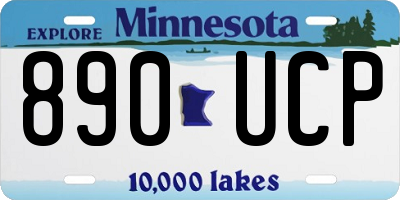 MN license plate 890UCP