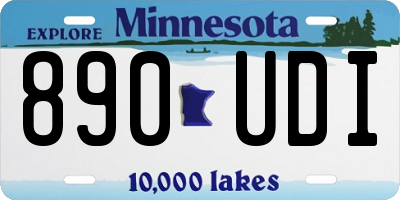 MN license plate 890UDI