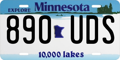 MN license plate 890UDS