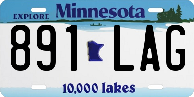 MN license plate 891LAG