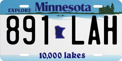 MN license plate 891LAH