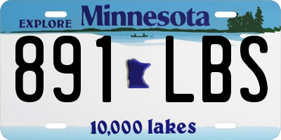MN license plate 891LBS