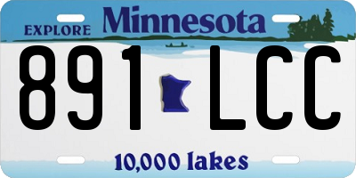 MN license plate 891LCC