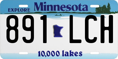 MN license plate 891LCH