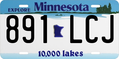 MN license plate 891LCJ