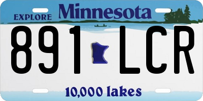 MN license plate 891LCR