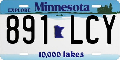 MN license plate 891LCY
