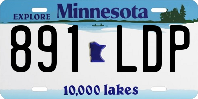 MN license plate 891LDP